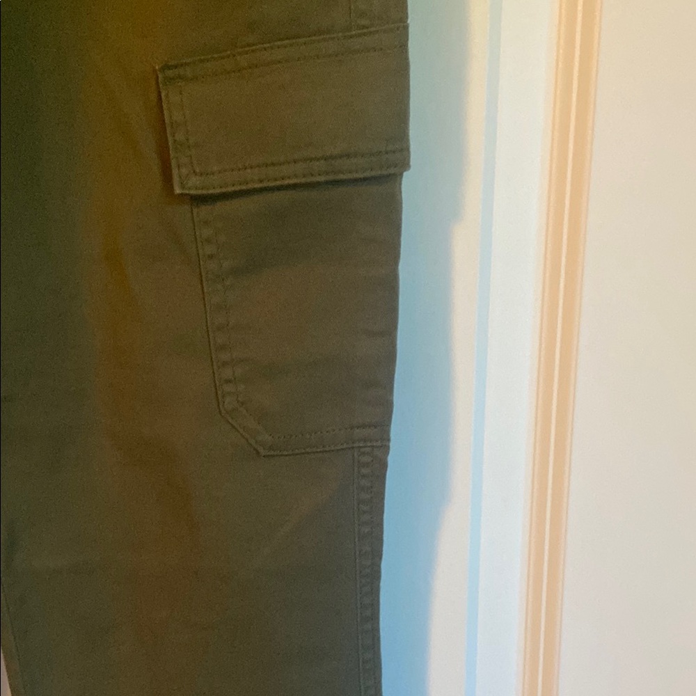 J. Crew Olive Green Cargo Pants Size 8 - Picture 4 of 11